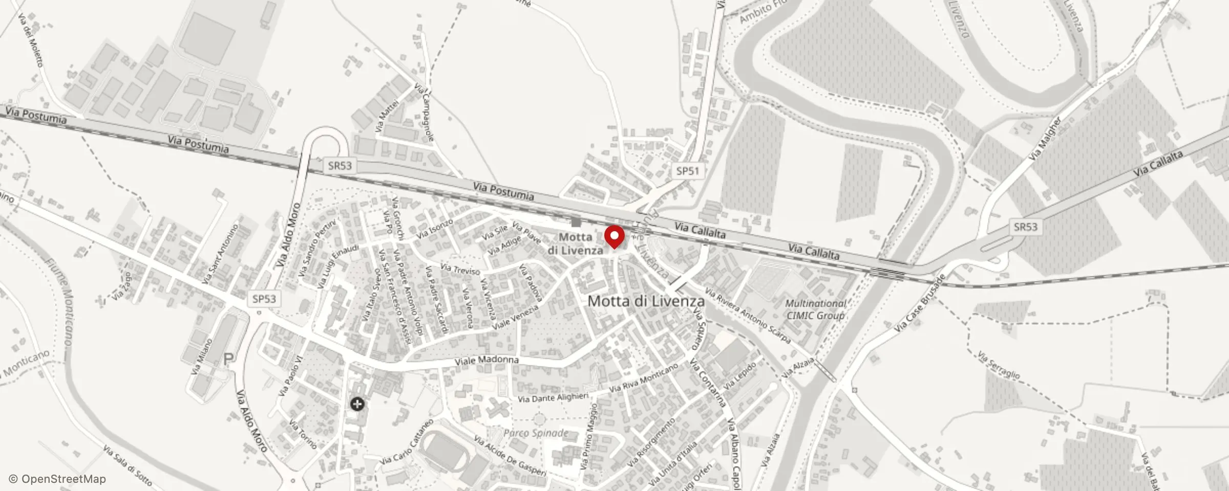 Mappa: Piazza S. Rocco, 16, 31045 Motta di Livenza